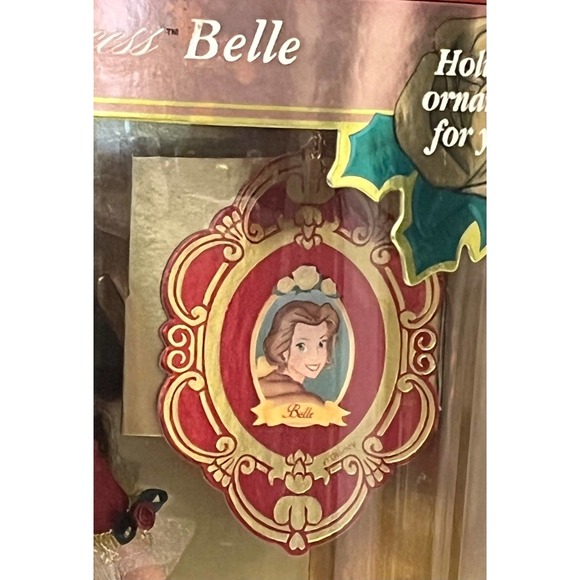 NEW Disney Princess BELLE BARBIE DOLL Beauty & The Beast 1997 Holiday Collection - Picture 4 of 5